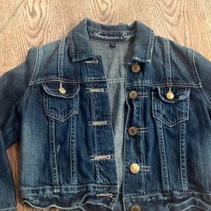 American eagle cropped denim jacket small